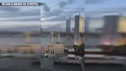 Mexican navy training vessel hits New York’s Brooklyn Bridge