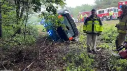 Trooper injured in single-vehicle rollover crash in Sterling